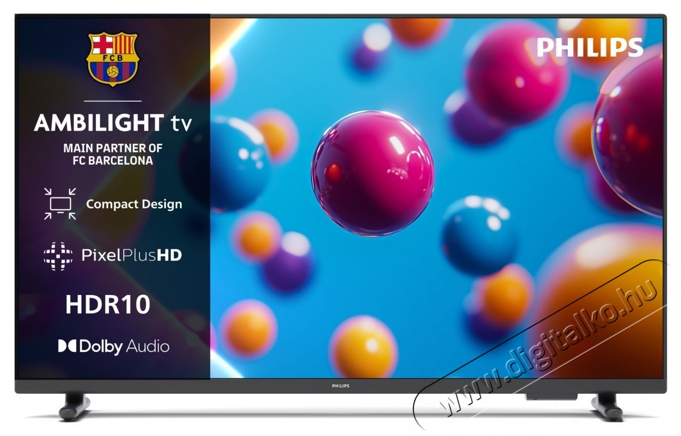 PHILIPS 32PFS6900 AMBILIGHT LED telev&iacute;zi&oacute;, 80 cm, Smart TV, Full HD, F energiaoszt&aacute;ly (2025-&ouml;s modell) Telev&iacute;zi&oacute;k - LED telev&iacute;zi&oacute; - 1080p Full HD felbont&aacute;s&uacute; - 535496