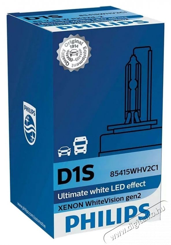 PHILIPS D1S White Vision Xenon izz&oacute;, 85V, 35W, 1 db Aut&oacute;hifi / Aut&oacute; felszerel&eacute;s - Aut&oacute;s / aut&oacute;hifi kieg&eacute;sz&iacute;tő - Egy&eacute;b aut&oacute;s kieg&eacute;sz&iacute;tő - 535491