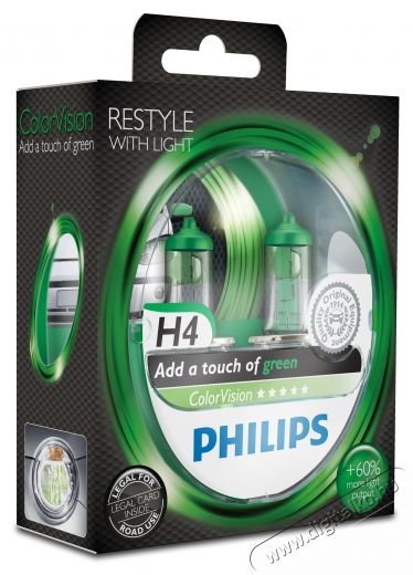 PHILIPS H4 Color Vision Green halog&eacute;n f&eacute;nysz&oacute;r&oacute; izz&oacute; k&eacute;szlet Aut&oacute;hifi / Aut&oacute; felszerel&eacute;s - Aut&oacute;s / aut&oacute;hifi kieg&eacute;sz&iacute;tő - Egy&eacute;b aut&oacute;s kieg&eacute;sz&iacute;tő - 535487