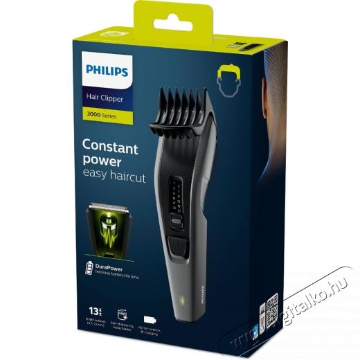 PHILIPS Hajv&aacute;g&oacute; HC3525/15, akkumul&aacute;toros hajv&aacute;g&oacute; szak&aacute;llv&aacute;g&oacute;, &uuml;zemidő 45 perc, fokozatok sz&aacute;ma: 13 Sz&eacute;ps&eacute;g&aacute;pol&aacute;s / Eg&eacute;szs&eacute;g - Szőrtelen&iacute;tő / borotva - Arc- &eacute;s testszőrzet v&aacute;g&oacute;, form&aacute;z&oacute; - 495275