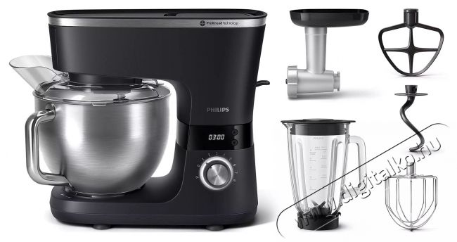 PHILIPS HR7962/21 7000 ProKnead konyhai robotg&eacute;p turmix &eacute;s h&uacute;sdar&aacute;l&oacute; kieg&eacute;sz&iacute;tőkkel Konyhai term&eacute;kek - Konyhai kisg&eacute;p (elők&eacute;sz&iacute;t&eacute;s / feldolgoz&aacute;s) - Konyhai robotg&eacute;p - 537595