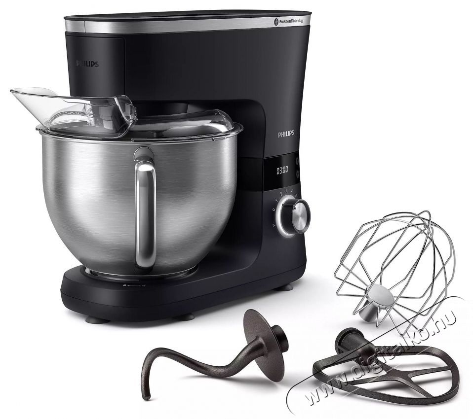 PHILIPS HR7962/21 7000 ProKnead konyhai robotg&eacute;p turmix &eacute;s h&uacute;sdar&aacute;l&oacute; kieg&eacute;sz&iacute;tőkkel Konyhai term&eacute;kek - Konyhai kisg&eacute;p (elők&eacute;sz&iacute;t&eacute;s / feldolgoz&aacute;s) - Konyhai robotg&eacute;p - 537595