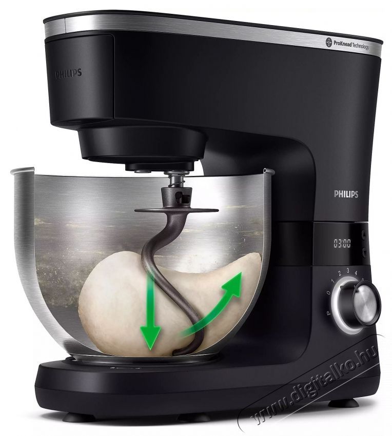 PHILIPS HR7962/21 7000 ProKnead konyhai robotg&eacute;p turmix &eacute;s h&uacute;sdar&aacute;l&oacute; kieg&eacute;sz&iacute;tőkkel Konyhai term&eacute;kek - Konyhai kisg&eacute;p (elők&eacute;sz&iacute;t&eacute;s / feldolgoz&aacute;s) - Konyhai robotg&eacute;p - 537595