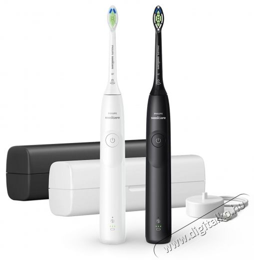 PHILIPS Sonicare HX7109/01 elektromos fogkefe, t&ouml;rtfeh&eacute;r &eacute;s fekete Sz&eacute;ps&eacute;g&aacute;pol&aacute;s / Eg&eacute;szs&eacute;g - Sz&aacute;j / fog &aacute;pol&aacute;s - Elektromos fogkefe - 537596