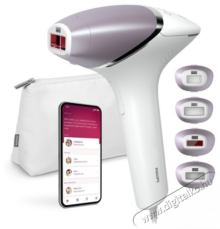 PHILIPS BRI947/00 IPL epil&aacute;tor, Lumea 9000 sorozat, feh&eacute;r/r&oacute;zsasz&iacute;n Sz&eacute;ps&eacute;g&aacute;pol&aacute;s / Eg&eacute;szs&eacute;g - Szőrtelen&iacute;tő / borotva - Tart&oacute;s szőrtelen&iacute;tő - 537211