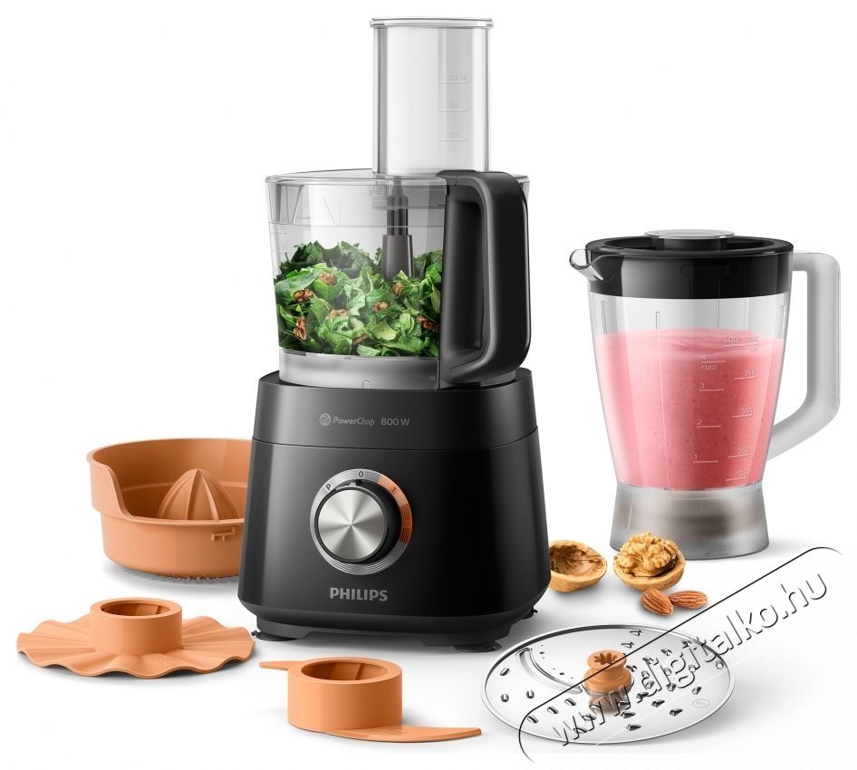 PHILIPS Viva Collection HR7510/10 800 W Konyhai Robotg&eacute;p Konyhai term&eacute;kek - Konyhai kisg&eacute;p (elők&eacute;sz&iacute;t&eacute;s / feldolgoz&aacute;s) - Konyhai robotg&eacute;p - 537679