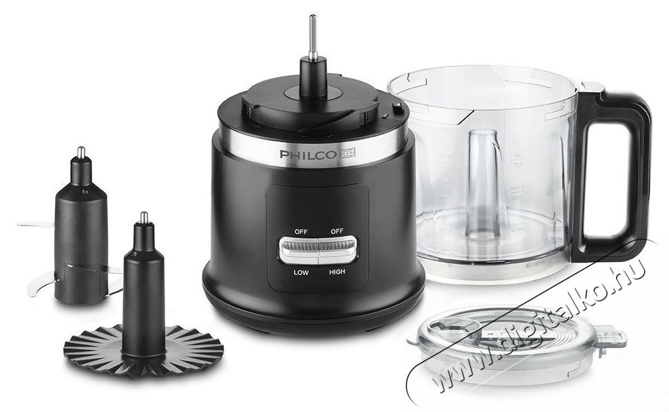 Philco PHHB 3210 S G Food processzor Konyhai term&eacute;kek - Konyhai eszk&ouml;z - Szeletelő / reszelő / kinyom&oacute; - 531576
