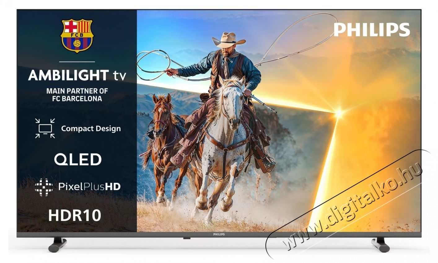 PHILIPS AMBILIGHT QLED 40PQS6901 Telev&iacute;zi&oacute; (2026-os modell), 100 cm, Smart TV, Full HD, D energiaoszt&aacute;ly Telev&iacute;zi&oacute;k - LED telev&iacute;zi&oacute; - 1080p Full HD felbont&aacute;s&uacute; - 540461