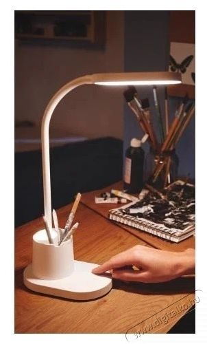 PHILIPS Bucket LED asztali l&aacute;mpa, &uacute;jrat&ouml;lthető, 7W, 200 lm, 5V, &aacute;ll&iacute;that&oacute; f&eacute;nyerőss&eacute;g, f&eacute;nyhőm&eacute;rs&eacute;klet (3000/4000/5700K), IP20, 34 cm, feh&eacute;r H&aacute;ztart&aacute;s / Otthon / K&uuml;lt&eacute;r - Vil&aacute;g&iacute;t&aacute;s / elektromoss&aacute;g - Asztali l&aacute;mpa - 540467