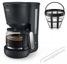 PHILIPS 3000 Series HD7411/00 fekete Konyhai term&eacute;kek - K&aacute;v&eacute;főző / k&aacute;v&eacute;&ouml;rlő / kieg&eacute;sz&iacute;tő - Filteres k&aacute;v&eacute;főző - 512769