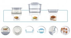 PHILIPS HD9115/00 ételpároló Konyhai termékek - Konyhai kisgép (sütés / főzés / hűtés / ételkészítés) - Pároló - 284521
