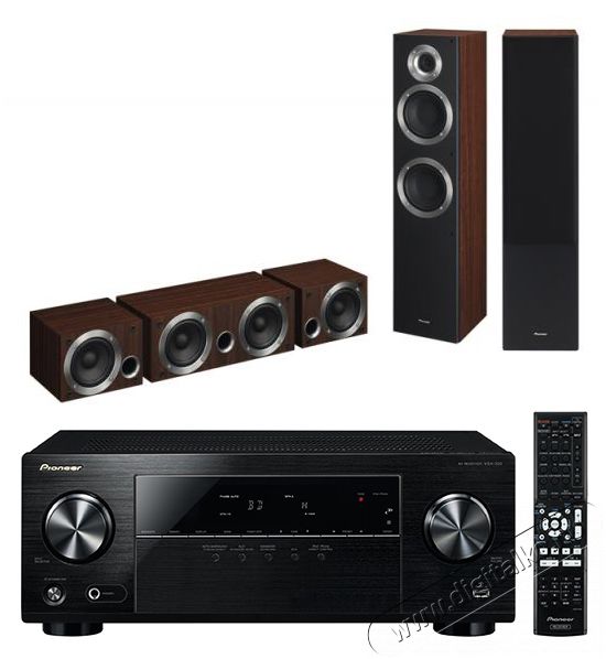 Pioneer VSX-330-K házimozi erősítő + S-ES-21TB 5.0 hangfalszett - barna Audio-Video / Hifi / Multimédia - Házimozi - Összeállított házimozi szett - 309908