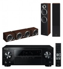 Pioneer VSX-330-K házimozi erősítő + S-ES-21TB 5.0 hangfalszett - barna Audio-Video / Hifi / Multimédia - Házimozi - Összeállított házimozi szett - 309908