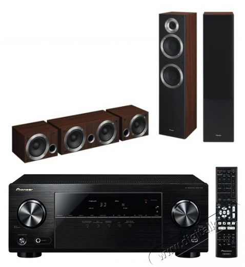 Pioneer VSX-330-K házimozi erősítő + S-ES-21TB 5.0 hangfalszett - barna Audio-Video / Hifi / Multimédia - Házimozi - Összeállított házimozi szett - 309908