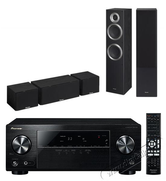 Pioneer VSX-330-K házimozi erősítő + S-ES-21TB 5.0 hangfalszett - fekete Audio-Video / Hifi / Multimédia - Házimozi - Összeállított házimozi szett - 309907