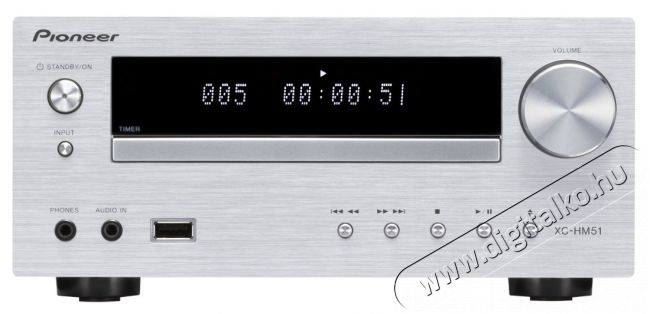 Pioneer XC-HM51-S CD lejátszós rádióerősítő - ezüst Audio-Video / Hifi / Multimédia - Hifi - Sztereó - CD / DVD / Multimédia lejátszós rádióerősítő - 279625