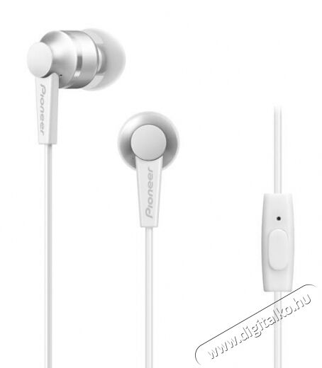 Pioneer SE-C3T-W fülhallgató - alpesi fehér Audio-Video / Hifi / Multimédia - Fül és Fejhallgatók - Fülhallgató mikrofonnal / headset - 338258