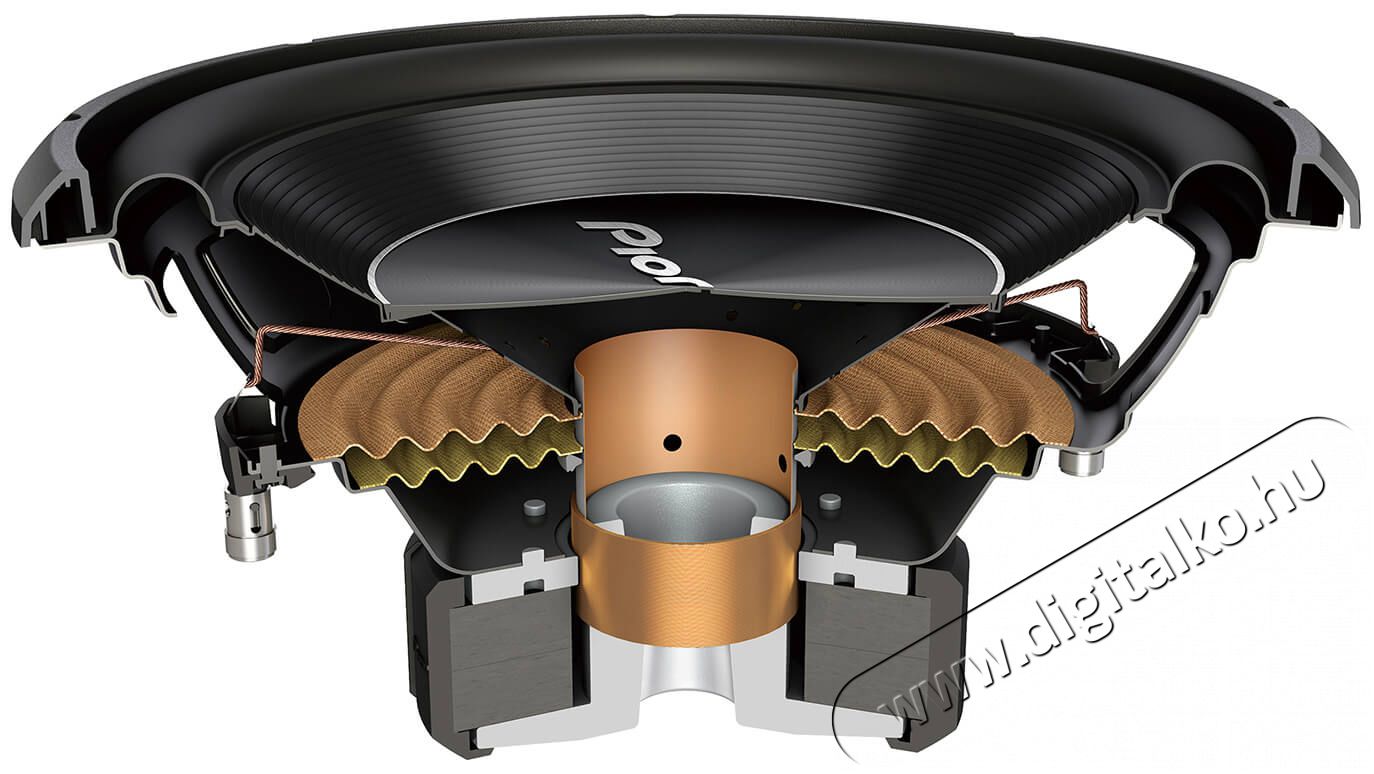 Pioneer TS-A300D4 30cm 1500W dupla tekercses mélysugárzó hangszóró Autóhifi / Autó felszerelés - Autó hangsugárzó - Mélysugárzó - 368077