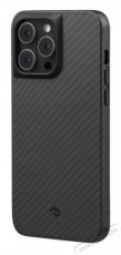 PITAKA 127303 iPhone 14 Pro MagEZ PRO 3 Grey Twill fekete hátlap Mobil / Kommunikáció / Smart - Mobiltelefon kiegészítő / tok - Tok / hátlap - 480042