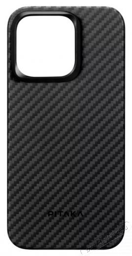 PITAKA 128971 1500D iPhone 15 Plus fekete/szürke aramid hátlap Mobil / Kommunikáció / Smart - Mobiltelefon kiegészítő / tok - Tok / hátlap - 507453