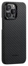 PITAKA 128972 1500D iPhone 15 Pro Max fekete/szürke aramid hátlap Mobil / Kommunikáció / Smart - Mobiltelefon kiegészítő / tok - Tok / hátlap - 507454