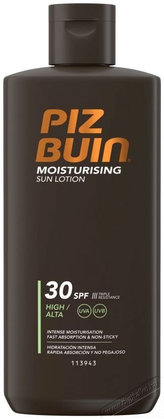 PIZ BUIN Moisturising Sun Lotion SPF30 200 ml Sz&eacute;ps&eacute;g&aacute;pol&aacute;s / Eg&eacute;szs&eacute;g - Egy&eacute;b sz&eacute;ps&eacute;g / eg&eacute;szs&eacute;g term&eacute;k - 537977