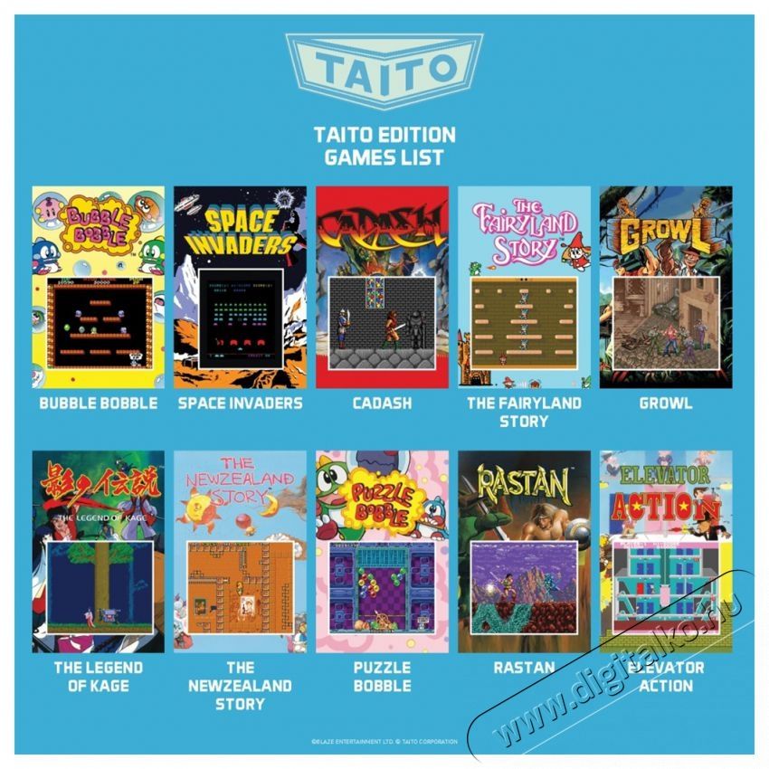 PLAION Evercade Alpha Taito Bartop Arcade - retro H&aacute;ztart&aacute;s / Otthon / K&uuml;lt&eacute;r - J&aacute;t&eacute;k / Sport - Elektronikus / robot - 521059