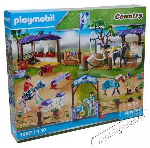 PLAYMOBIL 70871 Nagy lovaglópálya lómosóval Háztartás / Otthon / Kültér - Játék / Sport - Játékfigura - 510829