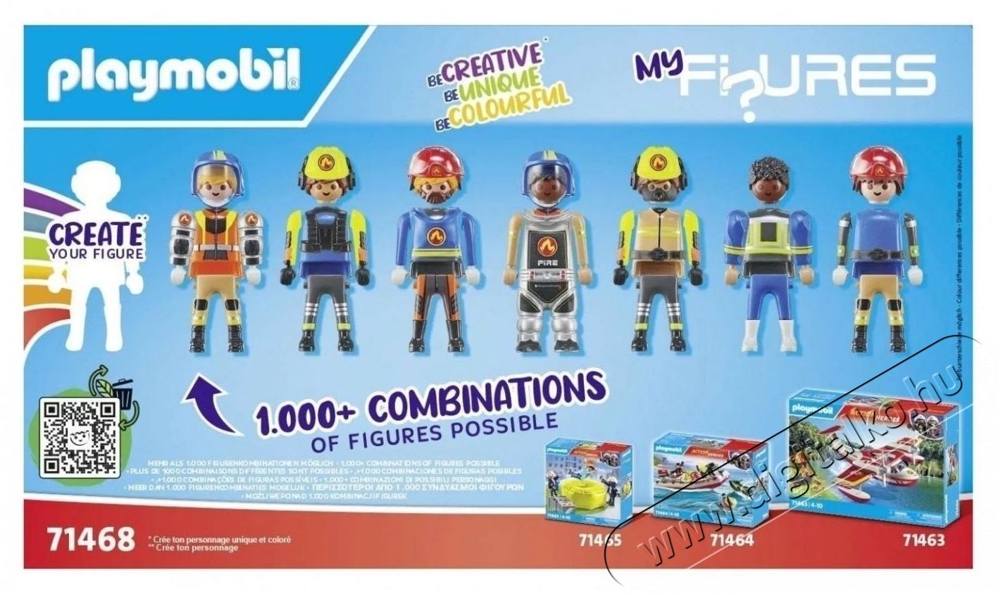 PLAYMOBIL 71468 My Figures  Tűzolt&oacute;k H&aacute;ztart&aacute;s / Otthon / K&uuml;lt&eacute;r - J&aacute;t&eacute;k / Sport - J&aacute;t&eacute;kfigura - 532044