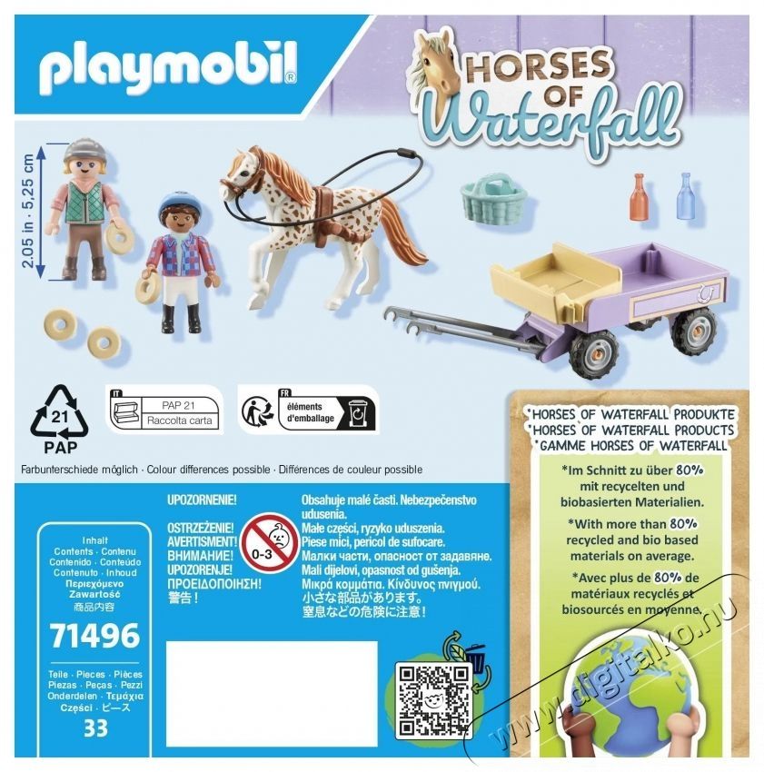 PLAYMOBIL 71496 P&oacute;ni lovaskocsi H&aacute;ztart&aacute;s / Otthon / K&uuml;lt&eacute;r - J&aacute;t&eacute;k / Sport - J&aacute;t&eacute;kfigura - 532046