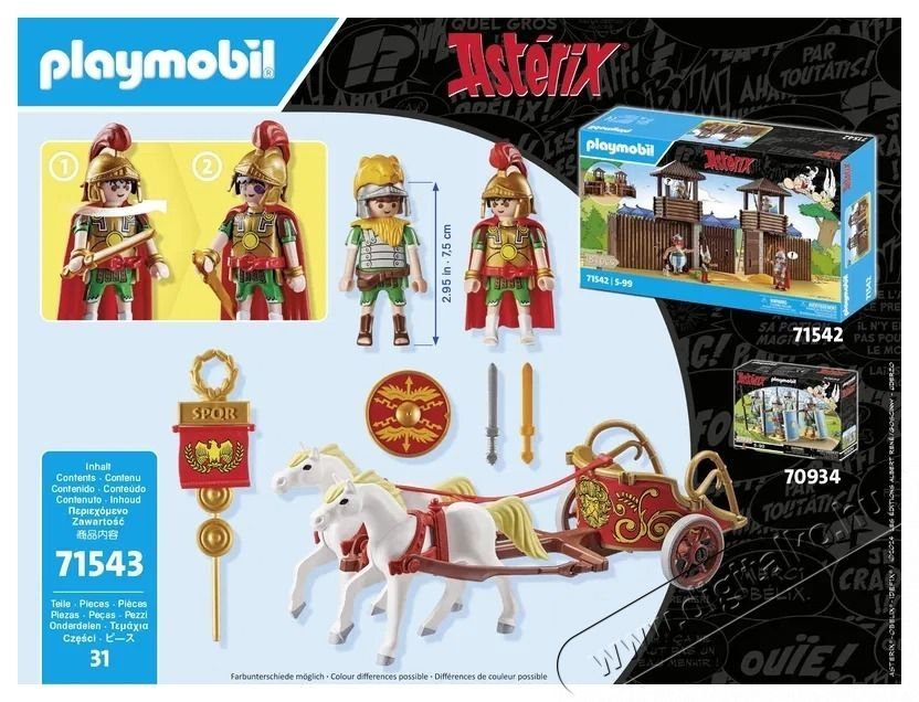 PLAYMOBIL 71543 Asterix  R&oacute;mai harci szek&eacute;r H&aacute;ztart&aacute;s / Otthon / K&uuml;lt&eacute;r - J&aacute;t&eacute;k / Sport - J&aacute;t&eacute;kfigura - 532077