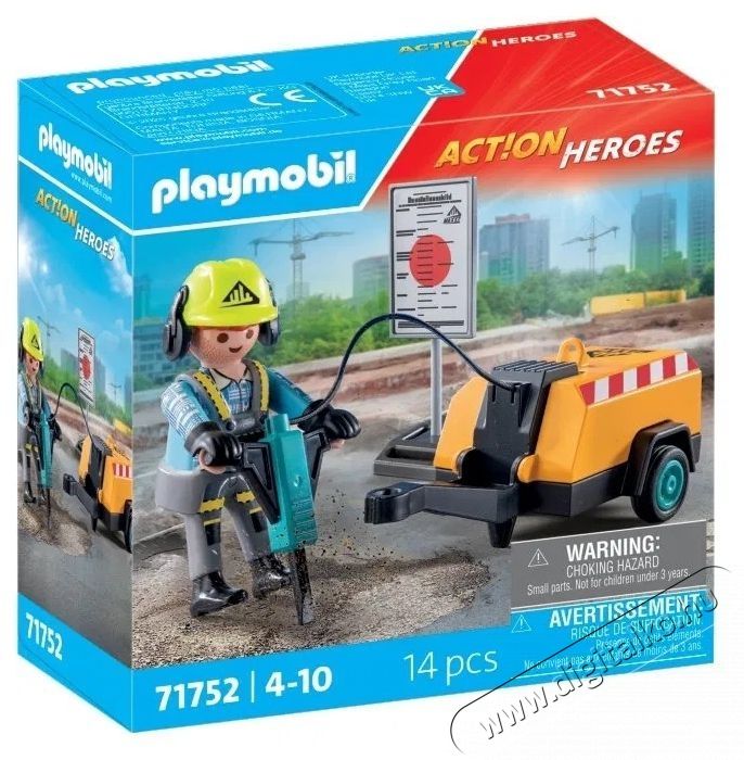PLAYMOBIL 71752 &Eacute;p&iacute;tőmunk&aacute;s l&eacute;gkalap&aacute;ccsal H&aacute;ztart&aacute;s / Otthon / K&uuml;lt&eacute;r - J&aacute;t&eacute;k / Sport - J&aacute;t&eacute;kfigura - 532076