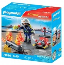 PLAYMOBIL 71826 Tűzolt&oacute; v&iacute;z&aacute;gy&uacute;val H&aacute;ztart&aacute;s / Otthon / K&uuml;lt&eacute;r - J&aacute;t&eacute;k / Sport - J&aacute;t&eacute;kfigura - 532075