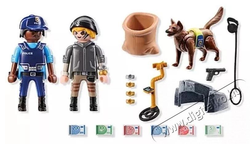 PLAYMOBIL 71731 Nyomk&ouml;vet&eacute;s rendőrkuty&aacute;val H&aacute;ztart&aacute;s / Otthon / K&uuml;lt&eacute;r - J&aacute;t&eacute;k / Sport - J&aacute;t&eacute;kfigura - 532080
