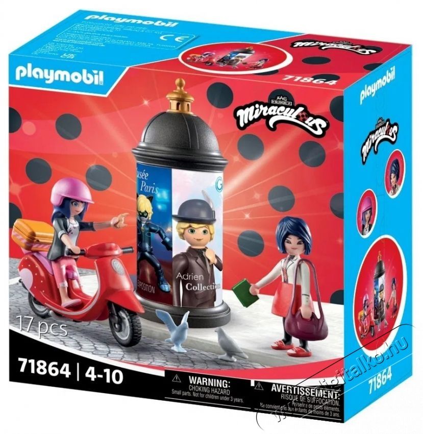 PLAYMOBIL 71864 Miraculous  Marinette robog&oacute;ja H&aacute;ztart&aacute;s / Otthon / K&uuml;lt&eacute;r - J&aacute;t&eacute;k / Sport - J&aacute;t&eacute;kfigura - 532086