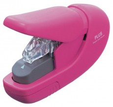 PLUS JAPAN kézi kapocsmentes pink tüző- és lyukasztógép Iroda és számítástechnika - Egyéb számítástechnikai termék - 508279
