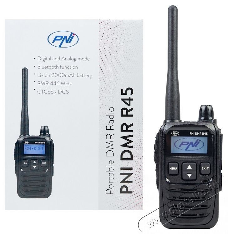 PNI DMR R45 hordozhat&oacute; r&aacute;di&oacute;&aacute;llom&aacute;s Mobil / Kommunik&aacute;ci&oacute; / Smart - Walkie-Talkie / PMR r&aacute;di&oacute; - Walkie-Talkie / PMR r&aacute;di&oacute; - 535552