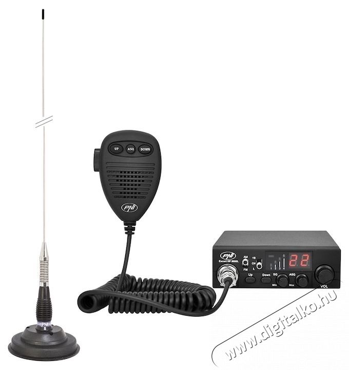 PNI Escort HP 8000L ASQ CB r&aacute;di&oacute;&aacute;llom&aacute;s k&eacute;szlet + PNI ML100 CB antenna Mobil / Kommunik&aacute;ci&oacute; / Smart - Walkie-Talkie / PMR r&aacute;di&oacute; - Walkie-Talkie / PMR r&aacute;di&oacute; - 535597