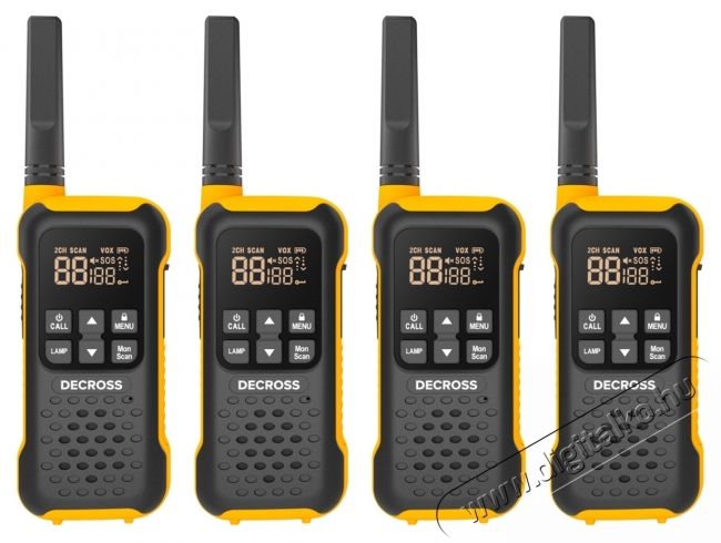 PNI Hordozhat&oacute; r&aacute;di&oacute;&aacute;llom&aacute;s, PMR Decross DC93 Quad Mobil / Kommunik&aacute;ci&oacute; / Smart - Walkie-Talkie / PMR r&aacute;di&oacute; - Walkie-Talkie / PMR r&aacute;di&oacute; - 535612