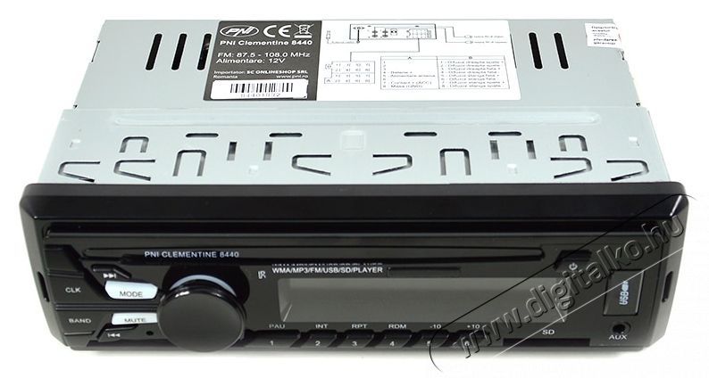PNI Clementine 8440 MP3 aut&oacute;r&aacute;di&oacute; Aut&oacute;hifi / Aut&oacute; felszerel&eacute;s - Aut&oacute;r&aacute;di&oacute; fejegys&eacute;g - Aut&oacute;r&aacute;di&oacute; fejegys&eacute;g - 535507