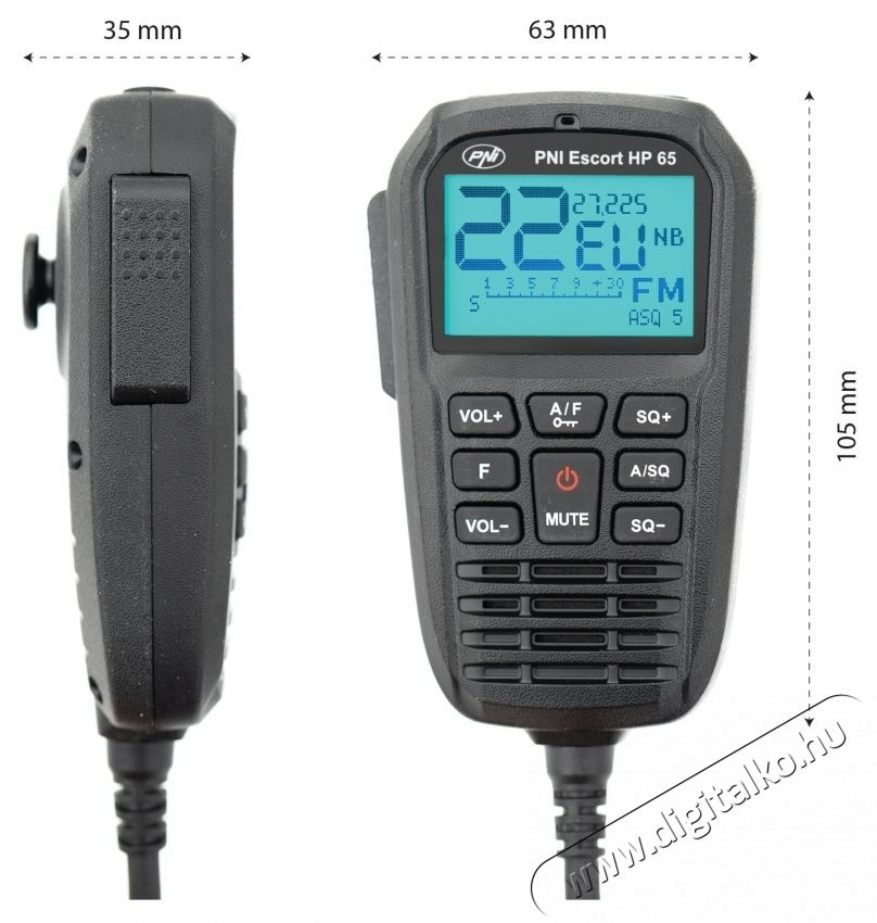 PNI Escort HP 65 ASQ CB r&aacute;di&oacute;&aacute;llom&aacute;s Aut&oacute;hifi / Aut&oacute; felszerel&eacute;s - Aut&oacute;s / aut&oacute;hifi kieg&eacute;sz&iacute;tő - Egy&eacute;b aut&oacute;s kieg&eacute;sz&iacute;tő - 535602