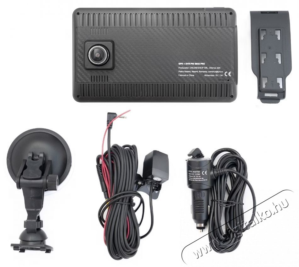 PNI S932 PRO GPS navig&aacute;ci&oacute;s rendszer be&eacute;p&iacute;tett DVR-rel Aut&oacute;hifi / Aut&oacute; felszerel&eacute;s - GPS navig&aacute;ci&oacute; - GPS navig&aacute;ci&oacute; - 535521
