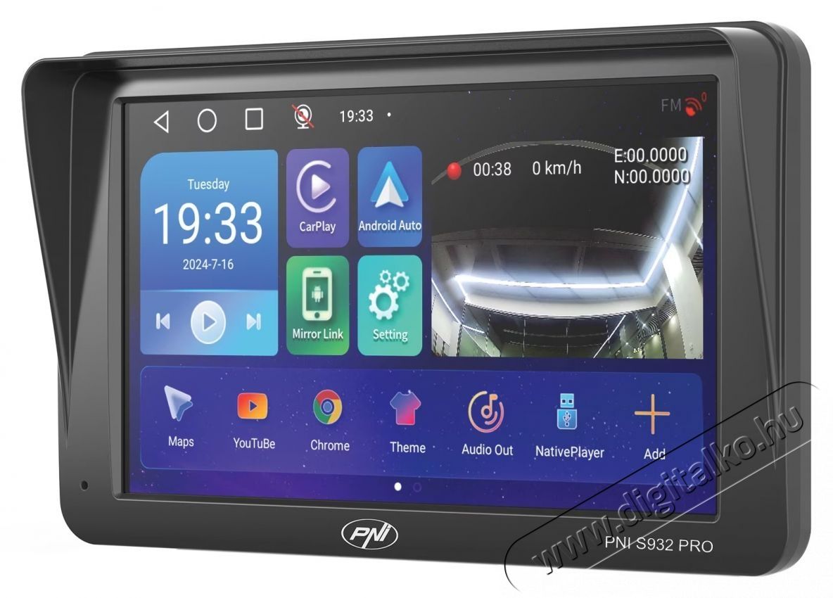 PNI S932 PRO GPS navig&aacute;ci&oacute;s rendszer be&eacute;p&iacute;tett DVR-rel Aut&oacute;hifi / Aut&oacute; felszerel&eacute;s - GPS navig&aacute;ci&oacute; - GPS navig&aacute;ci&oacute; - 535521