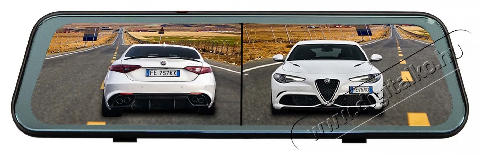 PNI Voyager S2800 UHD 4K 170&deg;-os aut&oacute;s DVR kamera visszapillant&oacute; t&uuml;k&ouml;rbe &eacute;p&iacute;tett F&eacute;nyk&eacute;pezőg&eacute;p / kamera - Aut&oacute;s fed&eacute;lzeti kamera - 535523