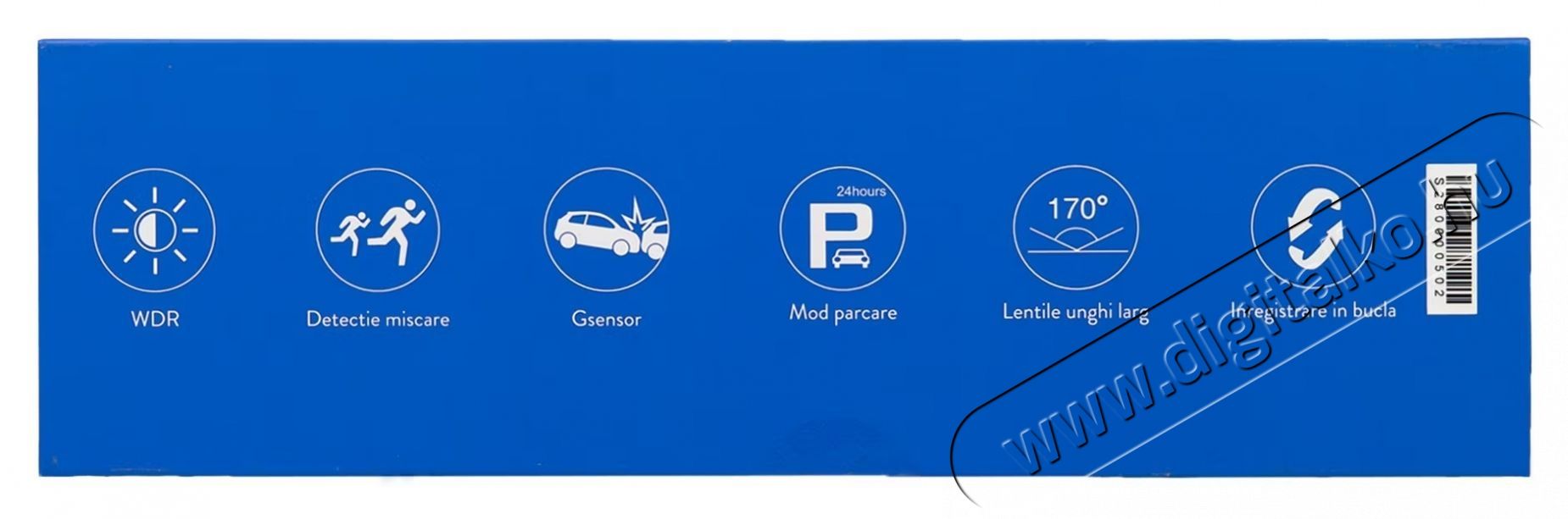 PNI Voyager S2800 UHD 4K 170&deg;-os aut&oacute;s DVR kamera visszapillant&oacute; t&uuml;k&ouml;rbe &eacute;p&iacute;tett F&eacute;nyk&eacute;pezőg&eacute;p / kamera - Aut&oacute;s fed&eacute;lzeti kamera - 535523