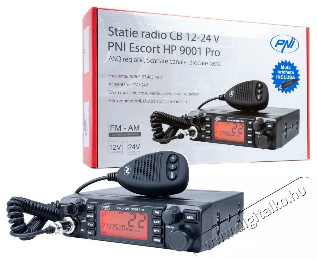 PNI Escort HP 9001 PRO ASQ CB r&aacute;di&oacute; k&eacute;szlet Aut&oacute;hifi / Aut&oacute; felszerel&eacute;s - Aut&oacute;s / aut&oacute;hifi kieg&eacute;sz&iacute;tő - Egy&eacute;b aut&oacute;s kieg&eacute;sz&iacute;tő - 535528