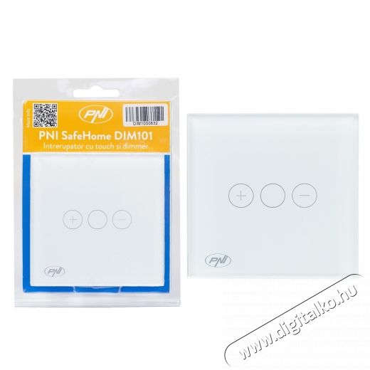 PNI SafeHome DIM101 egyszerű kapcsol&oacute; &eacute;rint&eacute;ssel &eacute;s f&eacute;nyerő-szab&aacute;lyz&oacute;val, 1X700W, fesz&uuml;lts&eacute;g alatt, nulla n&eacute;lk&uuml;l, &uuml;veg, feh&eacute;r H&aacute;ztart&aacute;s / Otthon / K&uuml;lt&eacute;r - Vil&aacute;g&iacute;t&aacute;s / elektromoss&aacute;g - L&aacute;mpa kieg&eacute;sz&iacute;tő - 540478