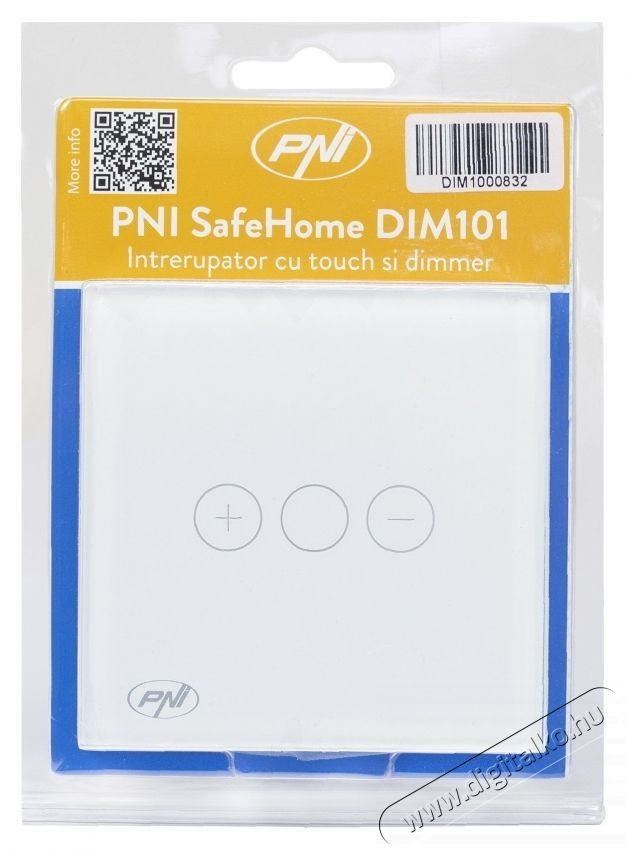 PNI SafeHome DIM101 egyszerű kapcsol&oacute; &eacute;rint&eacute;ssel &eacute;s f&eacute;nyerő-szab&aacute;lyz&oacute;val, 1X700W, fesz&uuml;lts&eacute;g alatt, nulla n&eacute;lk&uuml;l, &uuml;veg, feh&eacute;r H&aacute;ztart&aacute;s / Otthon / K&uuml;lt&eacute;r - Vil&aacute;g&iacute;t&aacute;s / elektromoss&aacute;g - L&aacute;mpa kieg&eacute;sz&iacute;tő - 540478