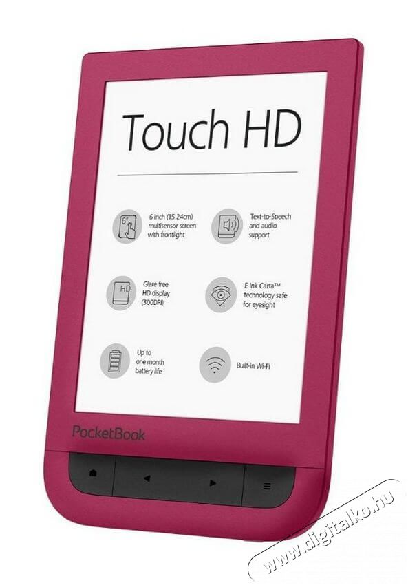 Pocketbook PB631-R-WW Touch HD E-Book olvasó - rubinvörös Mobil / Kommunikáció / Smart - E-book olvasó - 337530