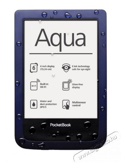 Pocketbook PB641-A-WW Aqua 2 E-Book olvasó - kék Mobil / Kommunikáció / Smart - E-book olvasó - 337531